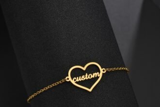 shop personalized heart bracelets